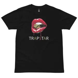 Trapstar Red Lips Black T-Shirt