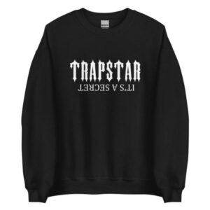 Trapstar Its A Secret Unisex Black Sweatshirt