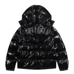 Trapstar Irongate Shiny Black Detachable Puffer Jacket