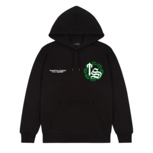 New Chain Script Hoodie -Black – Green